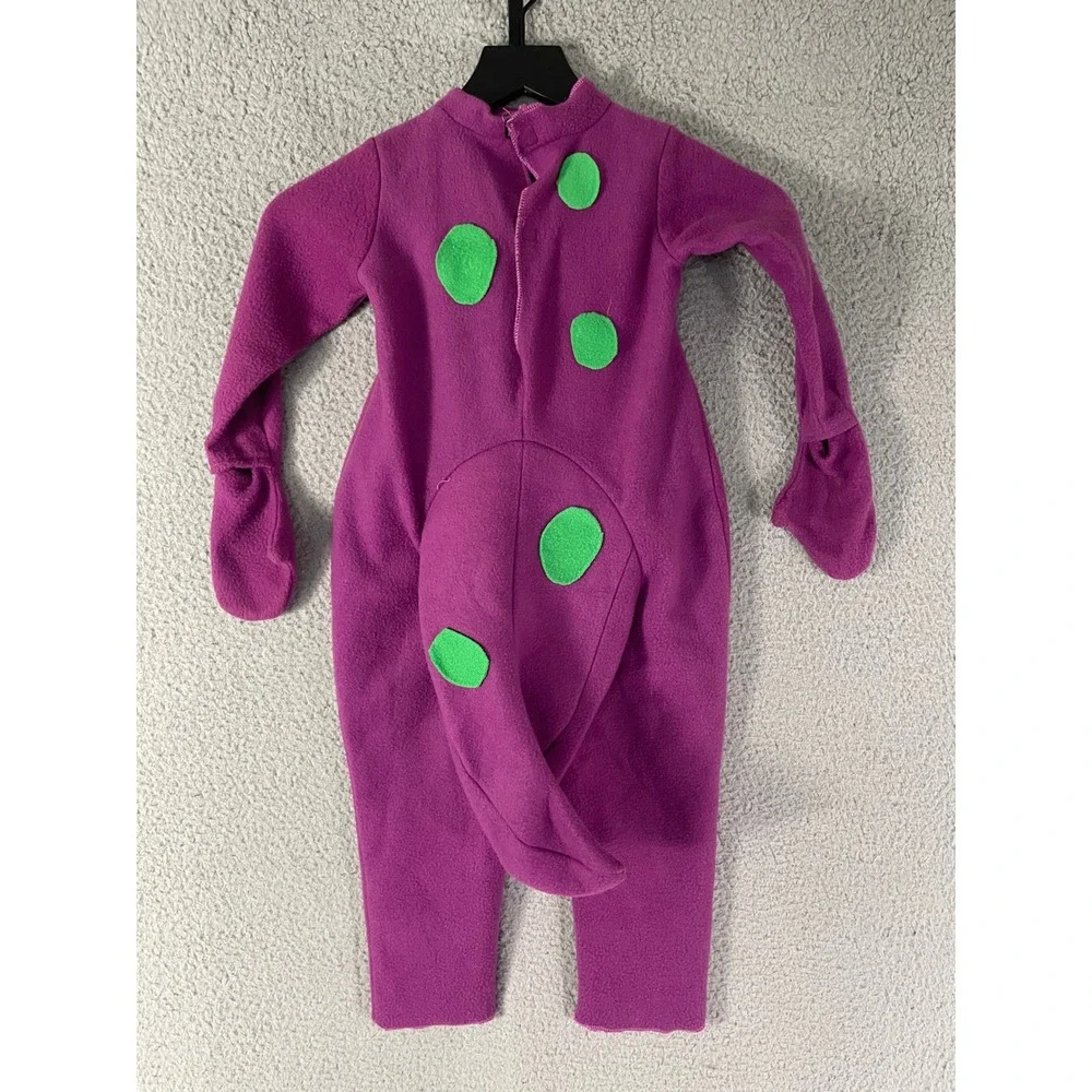 Barney the Dinosaur Fleece Costume Jumpsuit Toddler 2T-4T Purple Halloween